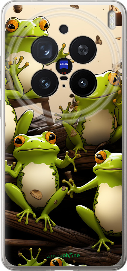 Силіконовий чехол Жабки для Vivo X200 PRO - 5656u-3883 изображение 