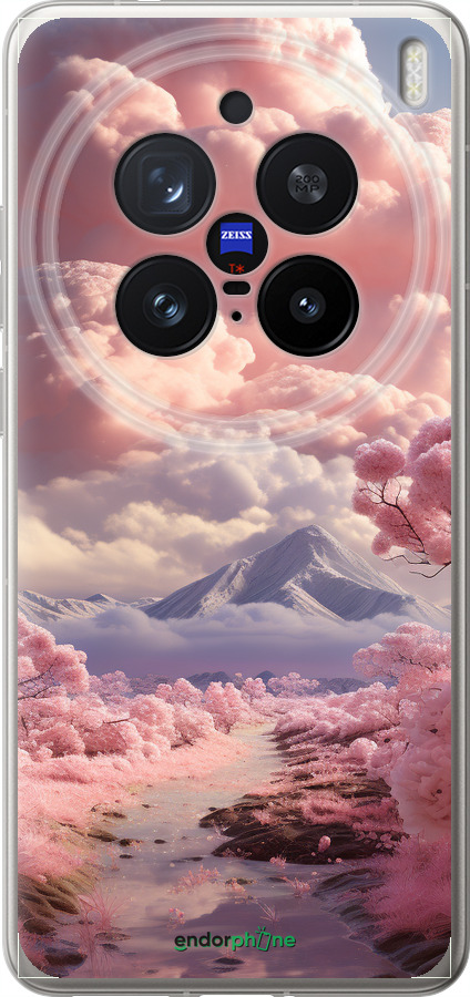 Силіконовий чехол Рожеві хмари для Vivo X200 PRO - 5660u-3883 изображение 