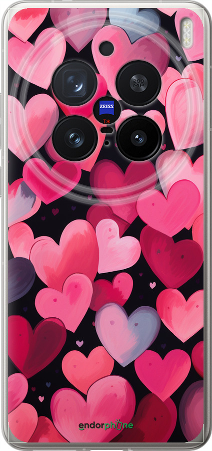 Силіконовий чехол Сердечка 4 для Vivo X200 PRO - 5662u-3883 изображение 