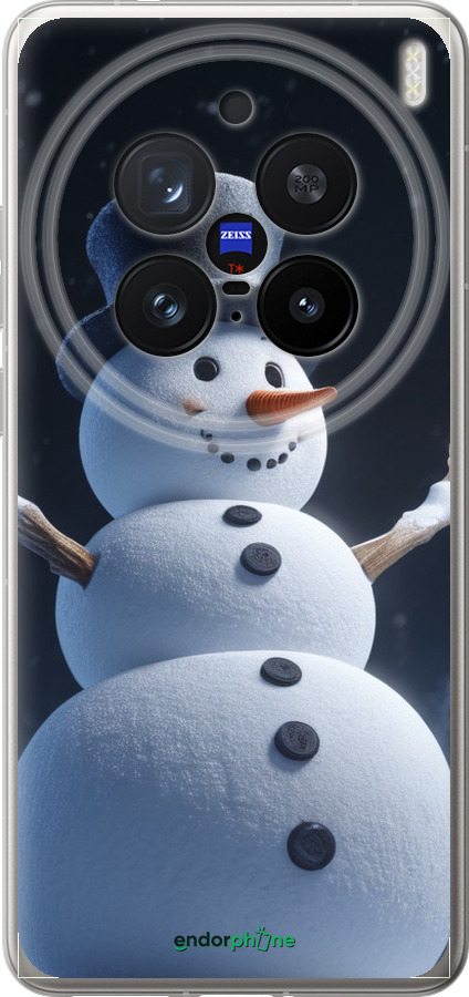 Силіконовий чехол Сніговик для Vivo X200 PRO - 5826u-3883 изображение 