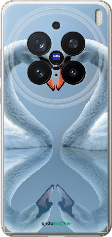 Силиконовый чехол Лебеди для Vivo X200 PRO - 6007u-3883 изображение 