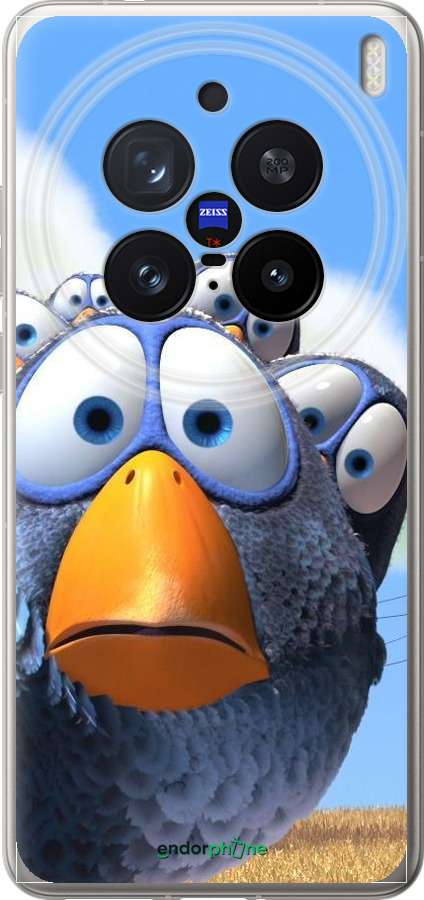 Силиконовый чехол Angry Birds для Vivo X200 PRO - 6008u-3883 изображение 