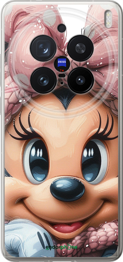 Силиконовый чехол Минни Маус с бантиком для Vivo X200 PRO - 6055u-3883 изображение 