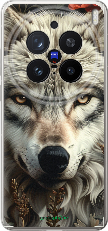 Силіконовий чехол Вовчий погляд для Vivo X200 PRO - 6066u-3883 изображение 