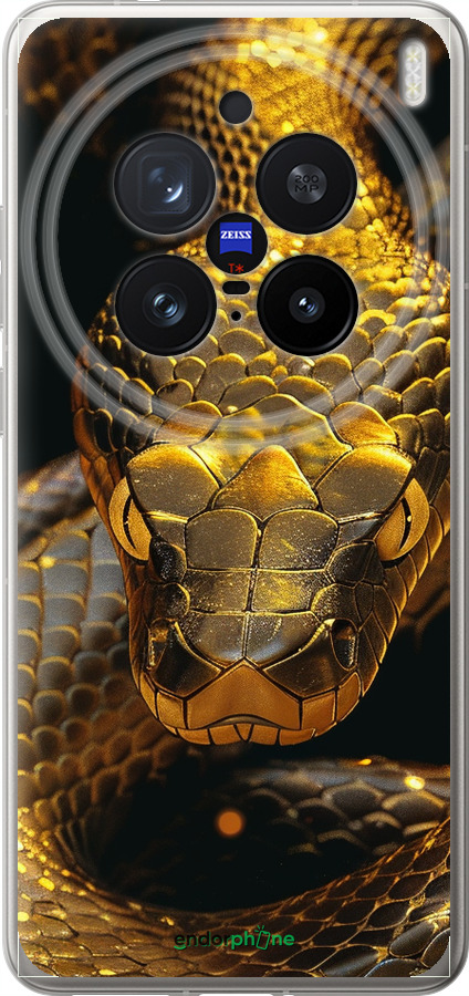 Силиконовый чехол Golden snake для Vivo X200 PRO - 6072u-3883 изображение 