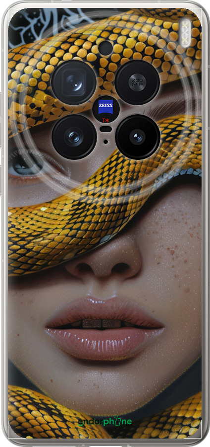 Силіконовий чехол Обійми змії для Vivo X200 PRO - 6081u-3883 изображение 