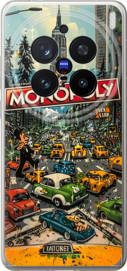 Силиконовый чехол Городской драйв Monopoly для Vivo X200 PRO - 6088u-3883 изображение 