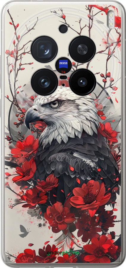 Силіконовий чехол Рубіновий орел для Vivo X200 PRO - 6103u-3883 изображение 