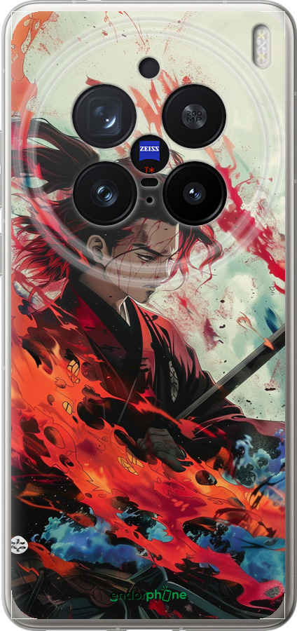 Силиконовый чехол Битва стихий для Vivo X200 PRO - 6110u-3883 изображение 