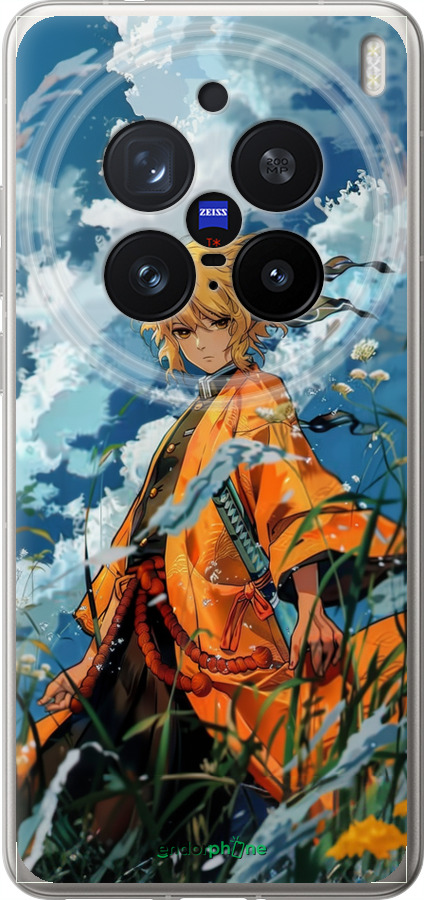 Силіконовий чехол Zenitsu Agatsuma для Vivo X200 PRO - 6117u-3883 изображение 