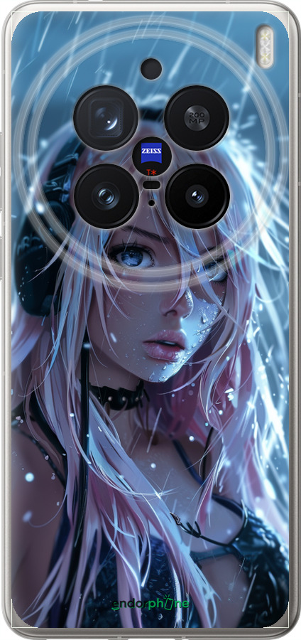 Силиконовый чехол Неоновый дождь для Vivo X200 PRO - 6119u-3883 изображение 