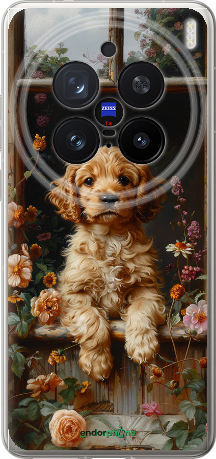 Силіконовий чехол Цуценя cocker spaniel для Vivo X200 PRO - 6136u-3883 изображение 