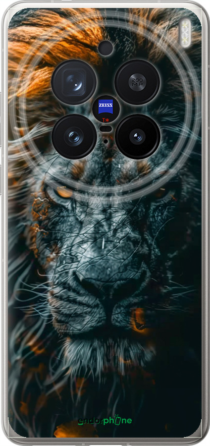 Силиконовый чехол Лев в сумерках для Vivo X200 PRO - 6154u-3883 изображение 