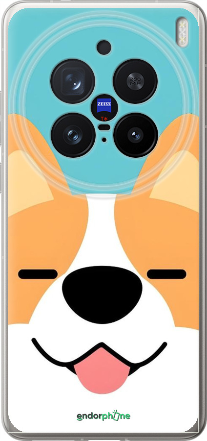 Силіконовий чехол Корги для Vivo X200 PRO - 6280u-3883 изображение 