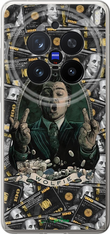 Силіконовий чехол Волк с валл стрит для Vivo X200 PRO - 6287u-3883 изображение 