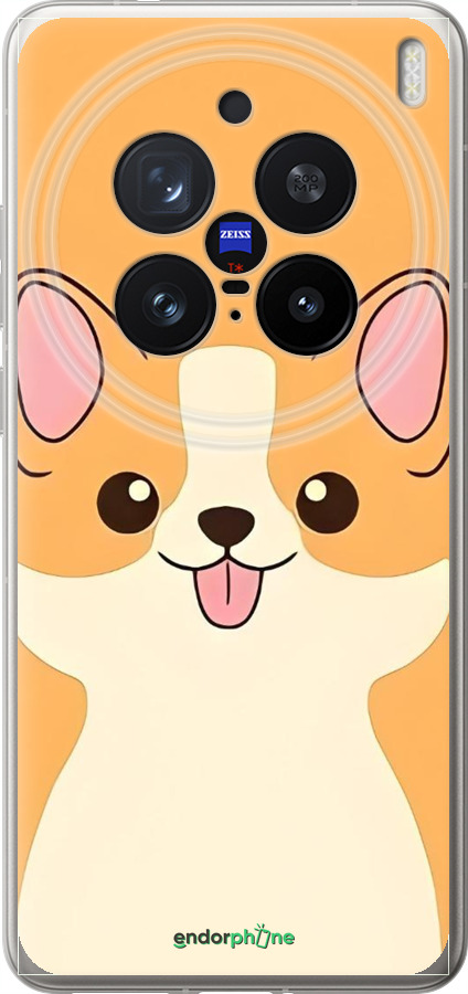 Силіконовий чехол Милый пес для Vivo X200 PRO - 6296u-3883 изображение 