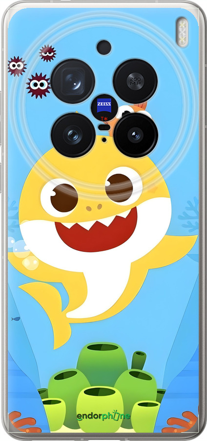 Силиконовый чехол Бейби Шарк для Vivo X200 PRO - 6303u-3883 изображение 