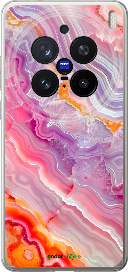 Силиконовый чехол Мрамор 2 для Vivo X200 PRO - 6307u-3883 изображение 