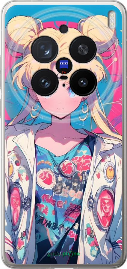 Силіконовий чехол Сейлор Мун 2 для Vivo X200 PRO - 6351u-3883 изображение 