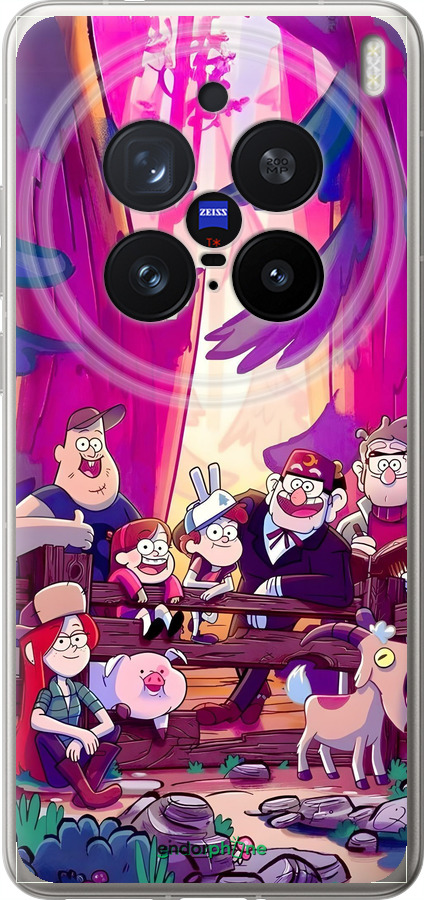 Силіконовий чехол Гравити Фолз для Vivo X200 PRO - 6365u-3883 изображение 