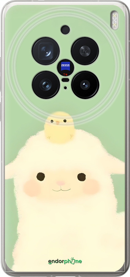 Силиконовый чехол Барашек и ципленок для Vivo X200 PRO - 6369u-3883 изображение 