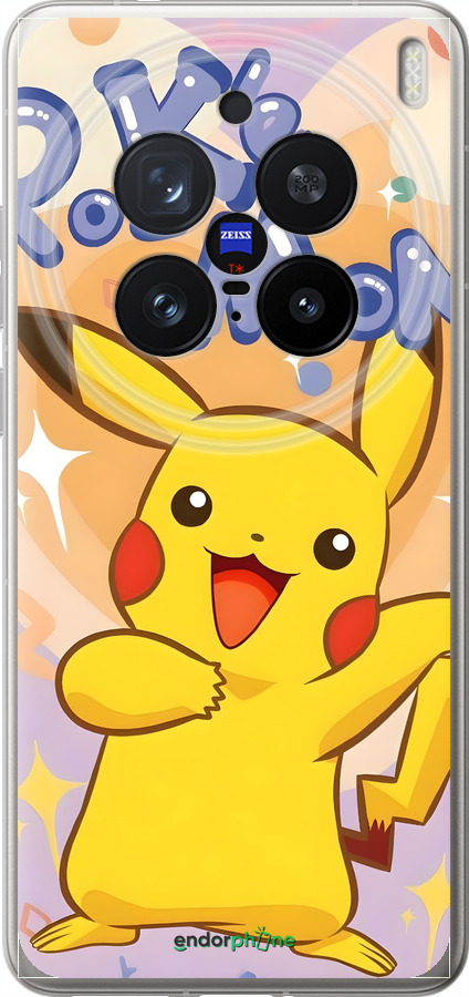 Силиконовый чехол Пикачу для Vivo X200 PRO - 6383u-3883 изображение 