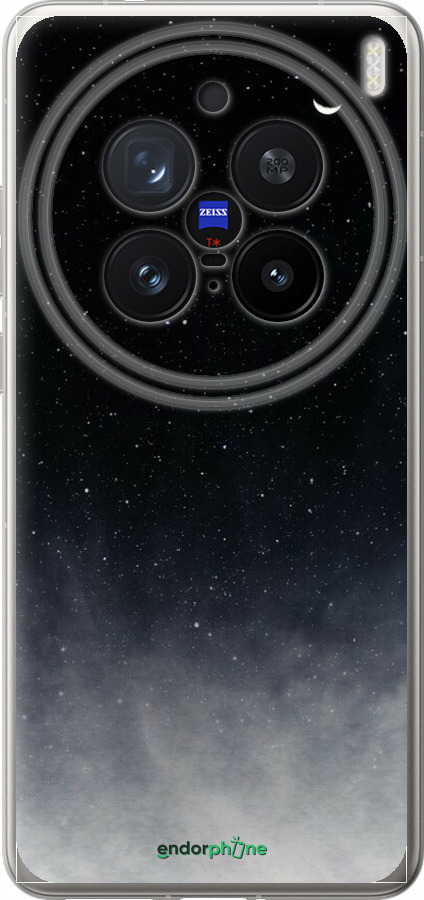 Силиконовый чехол Сині хмари, Синій місяць для Vivo X200 PRO - 6396u-3883 изображение 