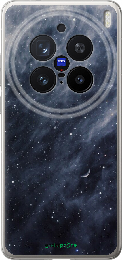 Силіконовий чехол Сині хмари, Синій місяць для Vivo X200 PRO - 6398u-3883 изображение 