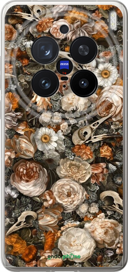 Силіконовий чехол У стилі бароко-похмурий для Vivo X200 PRO - 6404u-3883 изображение 