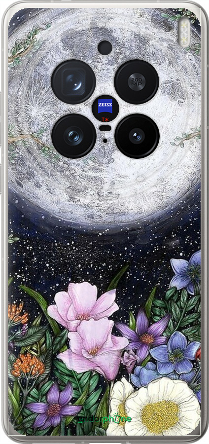 Силиконовый чехол Полночь в саду II для Vivo X200 PRO - 6424u-3883 изображение 