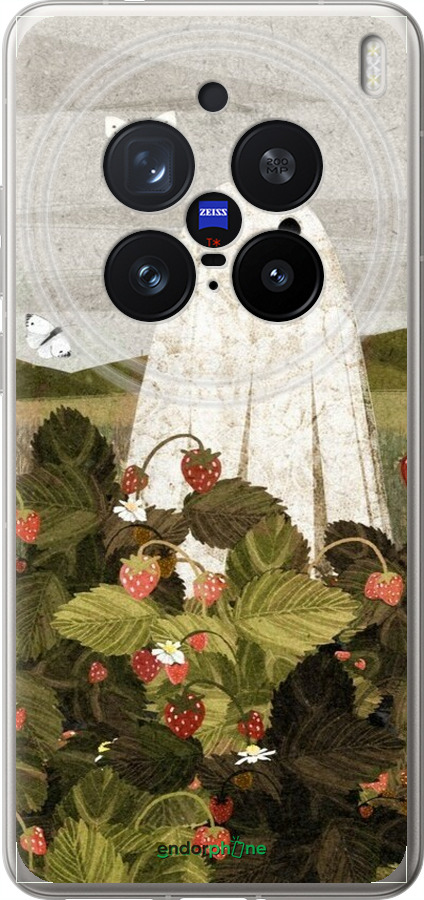 Силиконовый чехол Клубничные поля и привидения для Vivo X200 PRO - 6426u-3883 изображение 