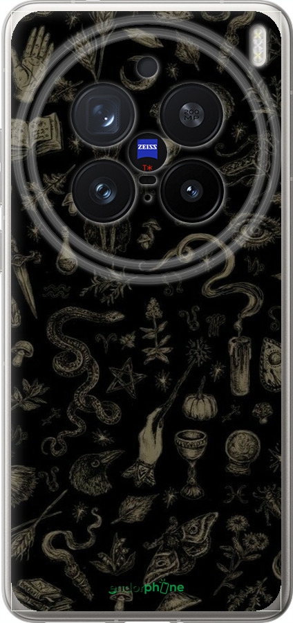 Силиконовый чехол Мистический коллаж с травами и магическими символами для Vivo X200 PRO - 6428u-3883 изображение 