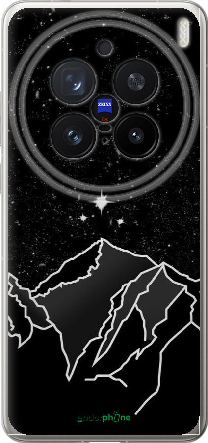 Силіконовий чехол Мінімалістичний гірський краєвид для Vivo X200 PRO - 6438u-3883 изображение 