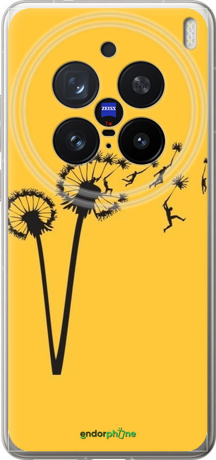 Силиконовый чехол Минимализм одуванчики для Vivo X200 PRO - 6449u-3883 изображение 