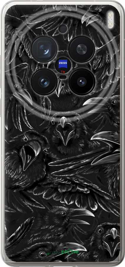 Силіконовий чехол Вороня лють для Vivo X200 PRO - 6474u-3883 изображение 