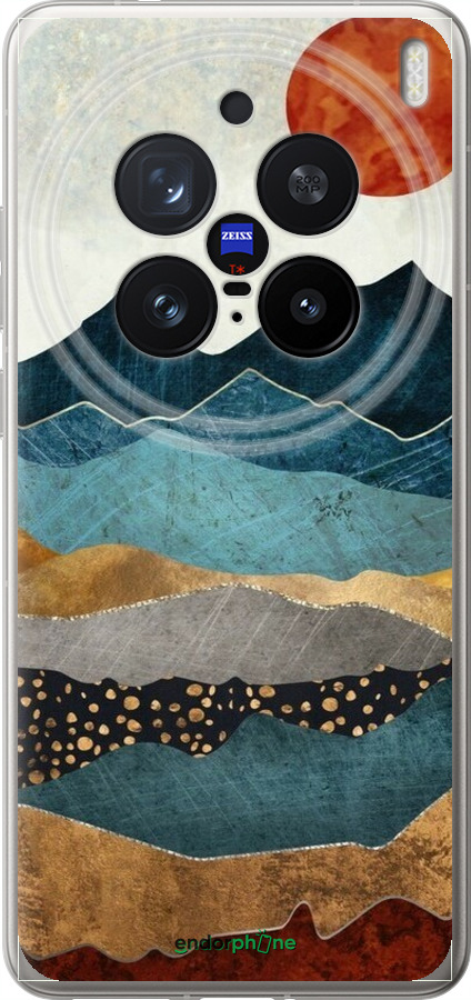 Силіконовий чехол захід сонця для Vivo X200 PRO - 6475u-3883 изображение 