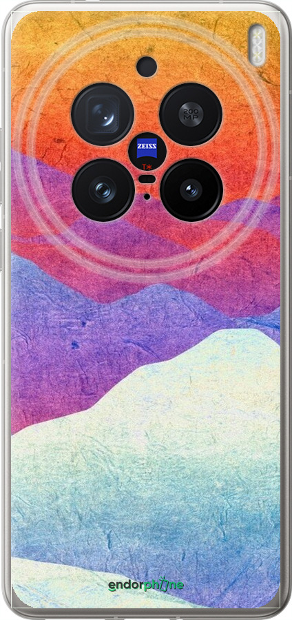 Силіконовий чехол Гірський захід сонця для Vivo X200 PRO - 6479u-3883 изображение 