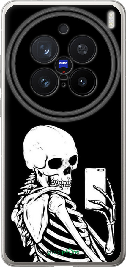 Силиконовый чехол Скелет делает Selfie для Vivo X200 PRO - 6535u-3883 изображение 