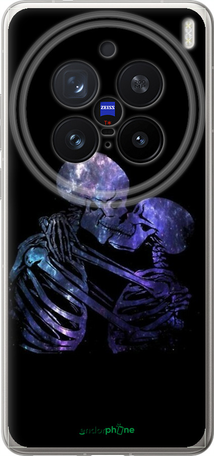 Силіконовий чехол Із зображенням скелета для Vivo X200 PRO - 6537u-3883 изображение 