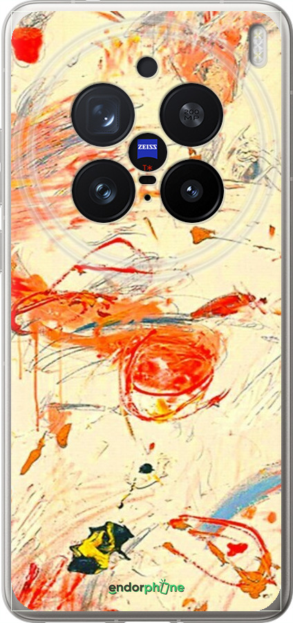 Силиконовый чехол Динамичная картина с хаотичными мазками для Vivo X200 PRO - 6540u-3883 изображение 