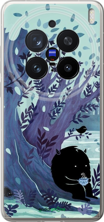 Силіконовий чехол Арт принт Тихе місце чаю для Vivo X200 PRO - 6544u-3883 изображение 