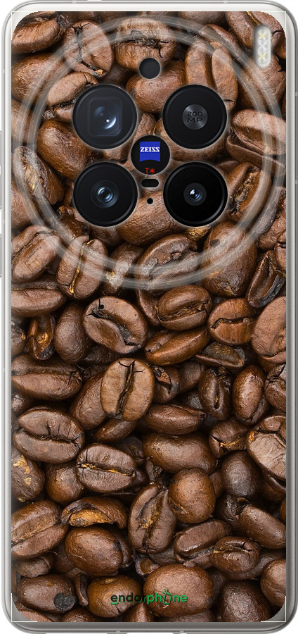 Силиконовый чехол Зёрна кофе для Vivo X200 PRO - 783u-3883 изображение 