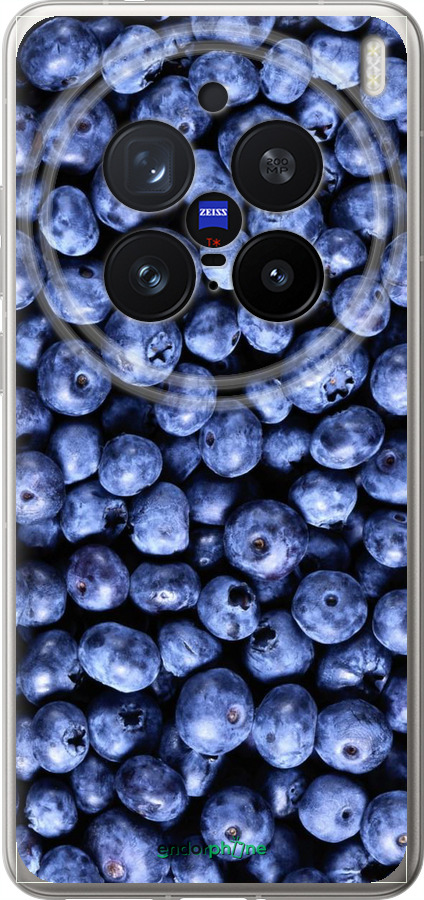 Силіконовий чехол Чорниця для Vivo X200 PRO - 851u-3883 изображение 