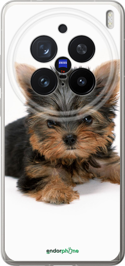 Силіконовий чехол Цуценя йоркширського тер'єра для Vivo X200 PRO - 931u-3883 изображение 