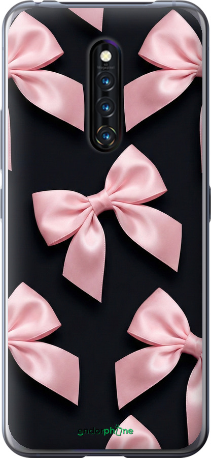 Силиконовый чехол Coquette Ribbons Dark Coquette для Vivo X27 Pro - 6767u-1772 изображение 