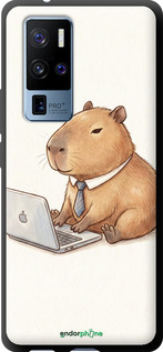 TPU чехол Funny Capybara CEO Working для Vivo X50 Pro Plus - 6777b-2056 изображение 
