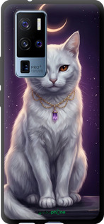 TPU чехол Mystic White Cat Gothic Dark Purple Gold для Vivo X50 Pro Plus - 6805b-2056 изображение 