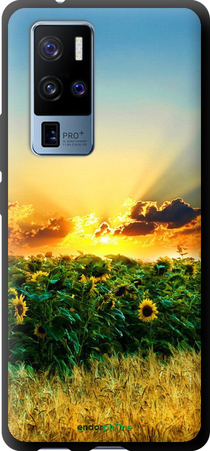 

TPU чорний чохол "Україна" для Vivo X50 Pro Plus