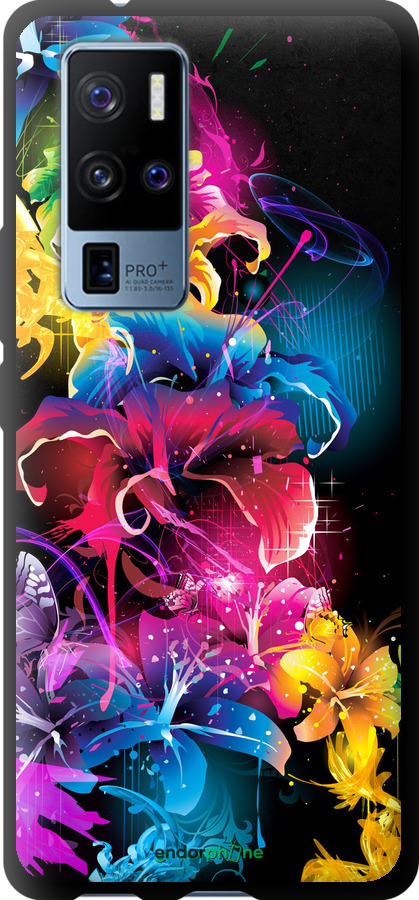 TPU чехол Абстрактные цветы для Vivo X50 Pro Plus - 511b-2056 изображение 