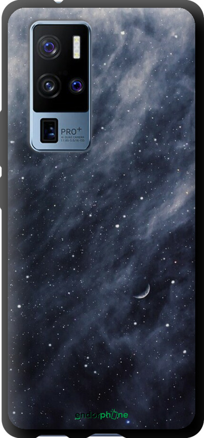 TPU чехол Голубые облака, Голубая луна для Vivo X50 Pro Plus - 6398b-2056 изображение 